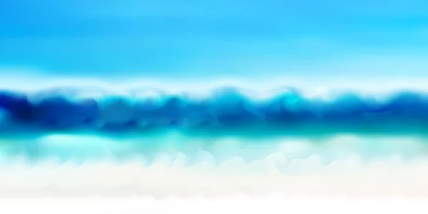 Meer Welle Sommer Blauer Hintergrund — Stockvektor