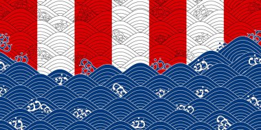 Dalga deniz eğrisi yaz arkaplanı