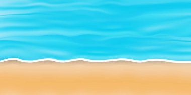 Deniz dalgası mavi yaz arkaplanı