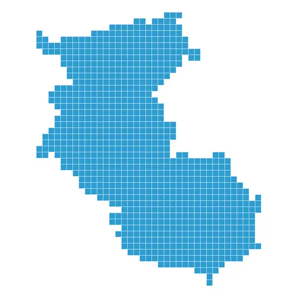 Carte Wakayama Point Icône Bleue — Image vectorielle