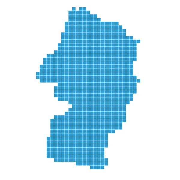 Yamagata Karta Punkt Blå Ikon — Stock vektor