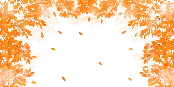 Autumn Leaves Autumn Light Background — Stock Vector