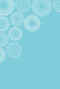 Yaz festivalinin arka planında havai fişekler