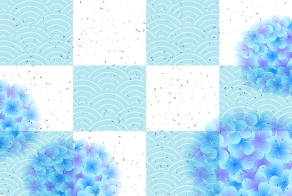 Hydrangea rainy season flower background