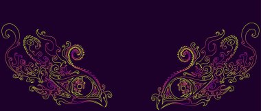 Psychedelic, mistik, ethno, göz şaman, izole. Vektör illustrat