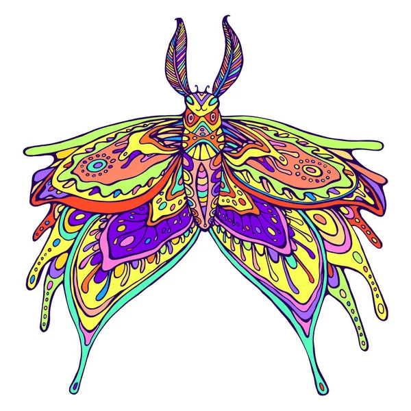 Страничка цвета радуги для бабочек . — стоковый вектор