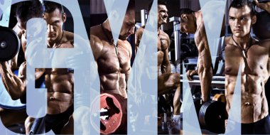 spor salonunda vücut geliştirmeci