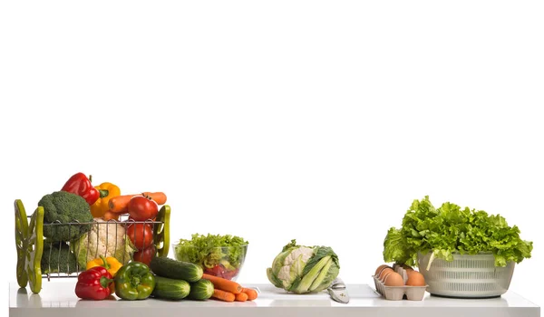 Todo tipo de grupo de verduras — Foto de Stock