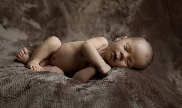 Liitle baby lie and sleep — Stock Photo, Image