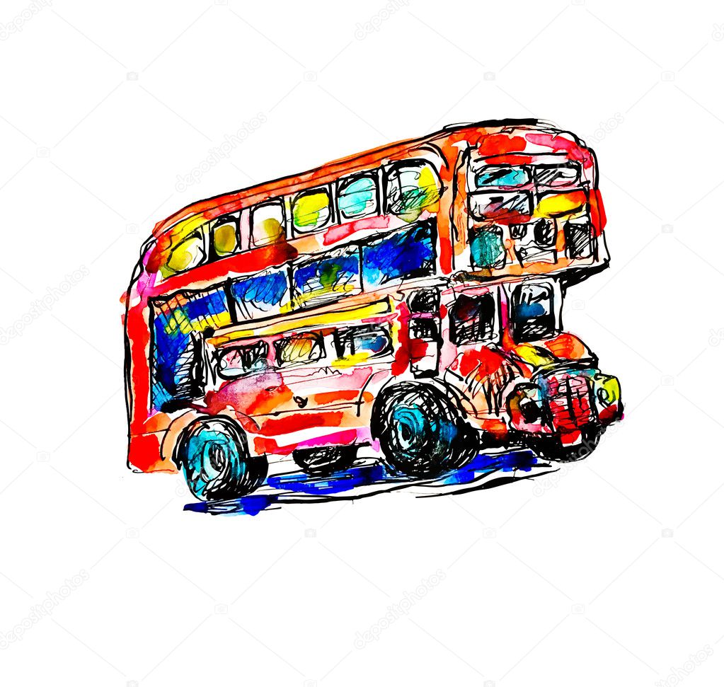 Red Bus Sketch