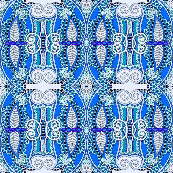 Azul auténtica geometría inconsútil patrón vintage — Vector de stock