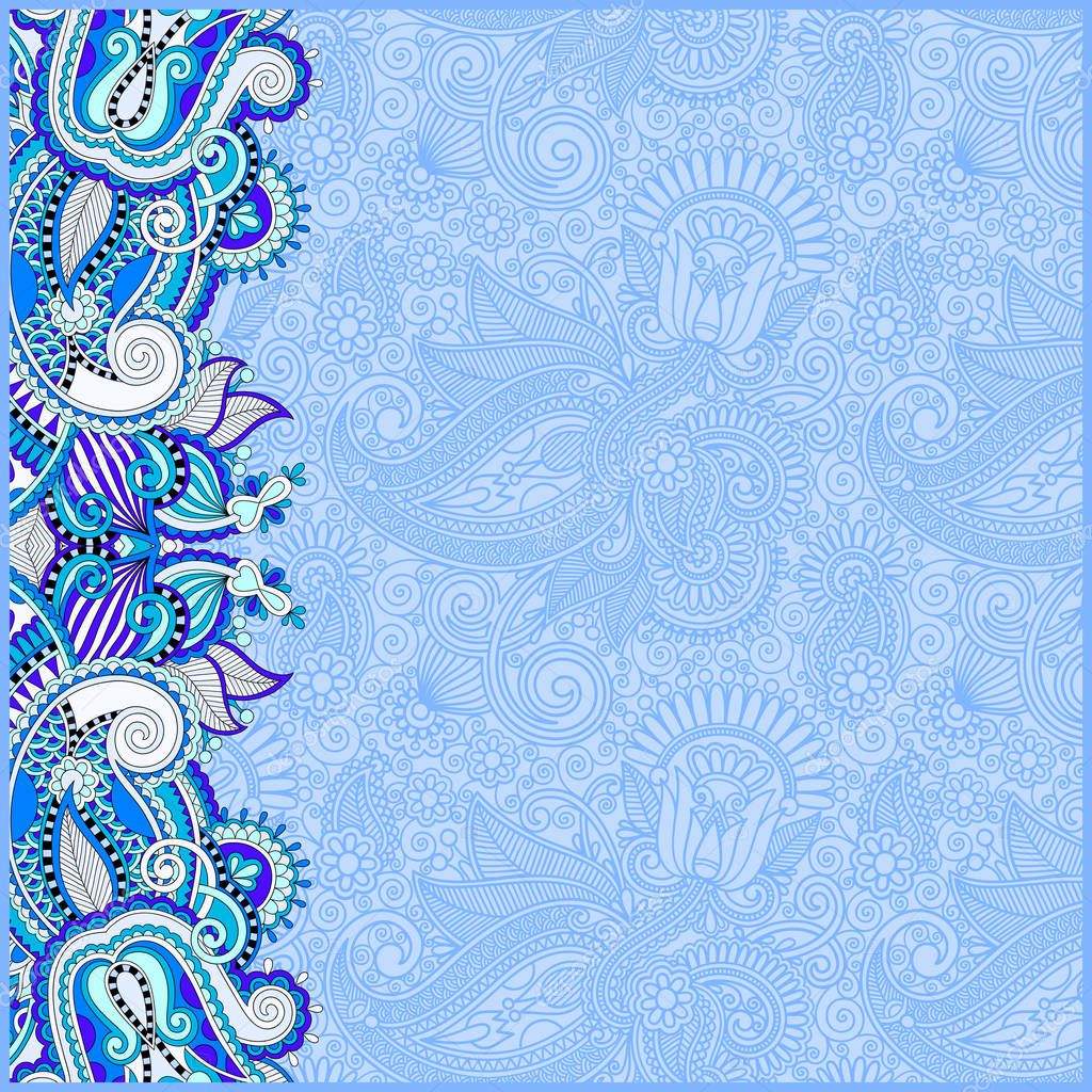 Blue invitation card with ethnic background, royal ornamental de — Stock Vector © karakotsya ...