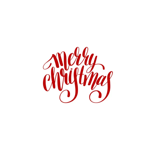 Feliz Natal escrita à mão lettering texto inscrição feriado p — Vetor de Stock