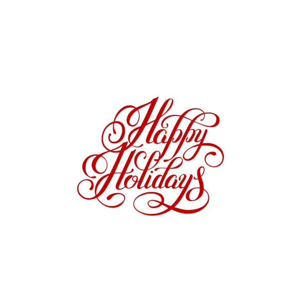 Veselé svátky vlastnoruční písma textu nápis holiday ph — Stockový vektor