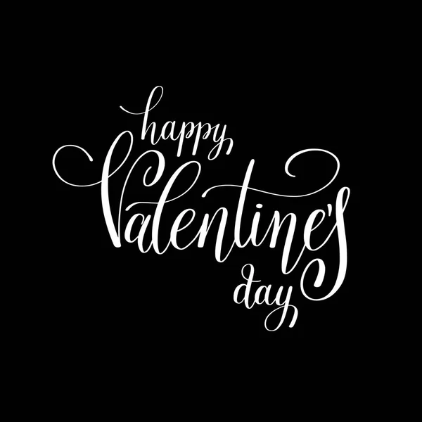 Szczęśliwy dzień valentines odręcznie, napis holiday design na gre — Wektor stockowy