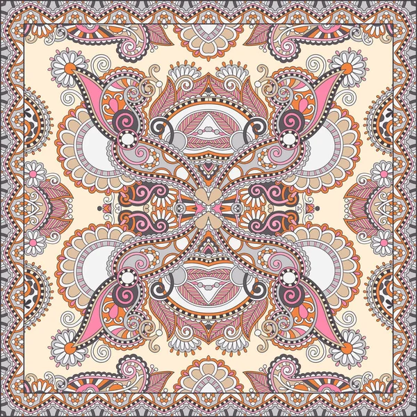 Paisley floral ornemental traditionnel Bandanna — Image vectorielle