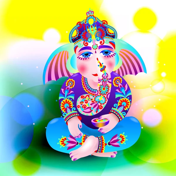 Illustration vectorielle du Seigneur ganesha — Image vectorielle