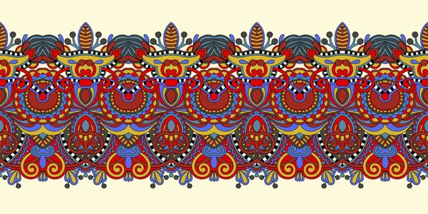 Etnik desen dekorasyon tasarım, yazdırmak için şerit süsleme — Stok Vektör