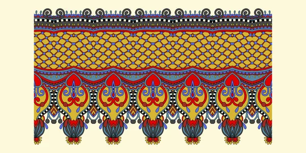 Ethnic pattern decoration design, stripe ornament to print — Stock Vector