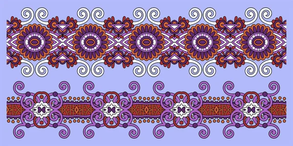 Patrón de rayas sin costura étnica, diseño ornamental decorativo para — Archivo Imágenes Vectoriales
