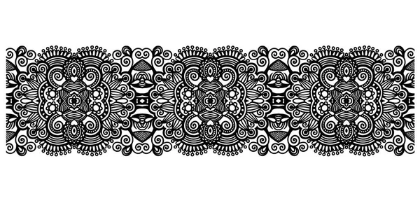 Dekorativní ozdobné design stripe vzor, etnických květinové bezešvé — Stockový vektor