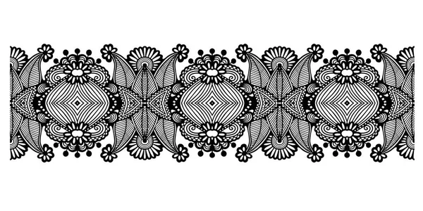 装饰民族条纹图案, 印度佩斯利设计 — 图库矢量图片