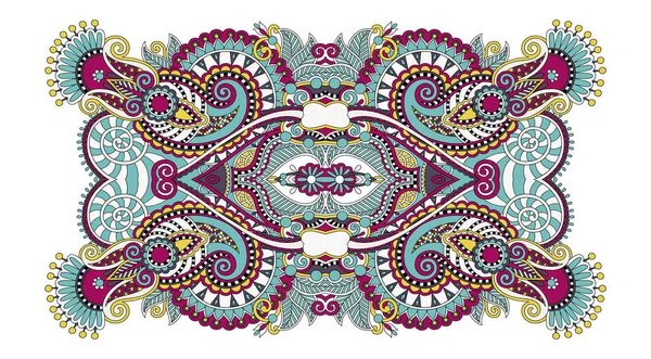 Indian ethnic floral paisley pattern — Stock Vector