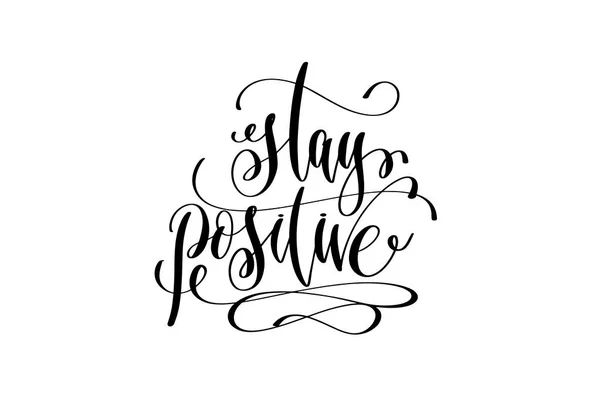 Bo positiva - hand lettering positiva citat — Stock vektor