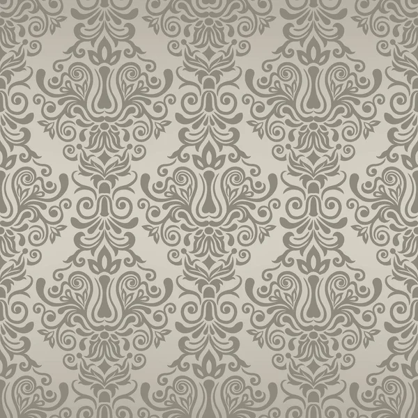 Seamless vintage pattern in grey — Stock Vector