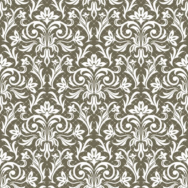 シームレスなパターン背景。ダマスク織の壁紙 — ストックベクタ