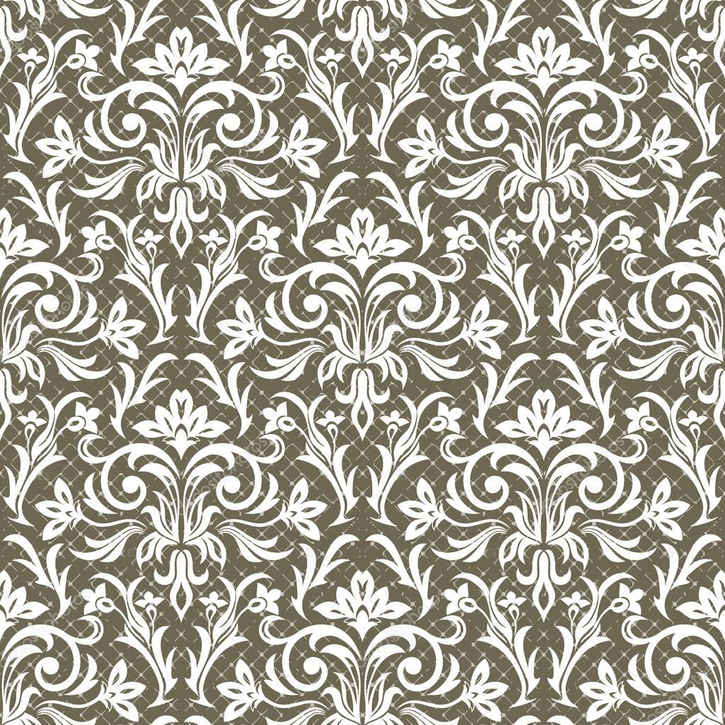 Seamless pattern background. Damask wallpaper