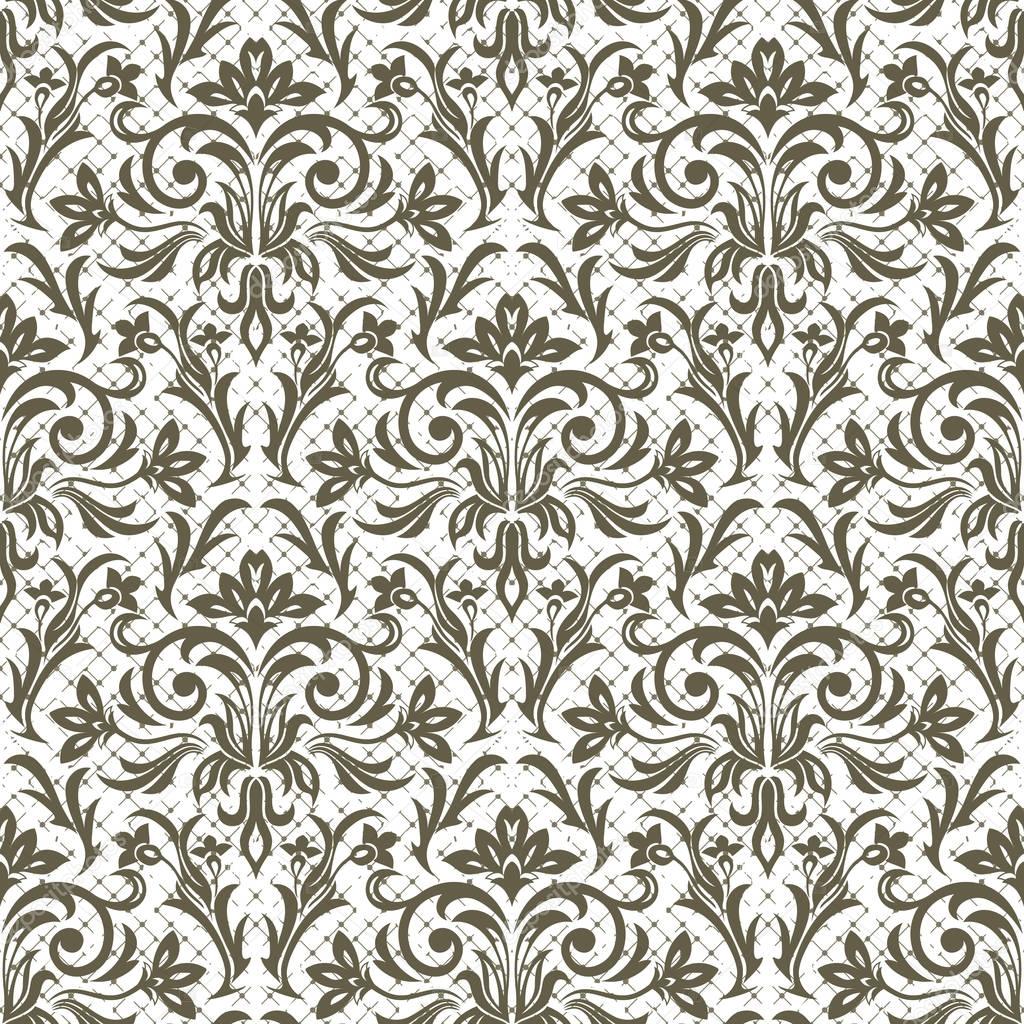 Damascus pattern. Seamless vintage background