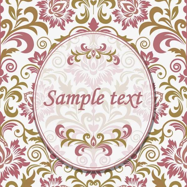 Vintage davetiyeli yuvarlak süsleme