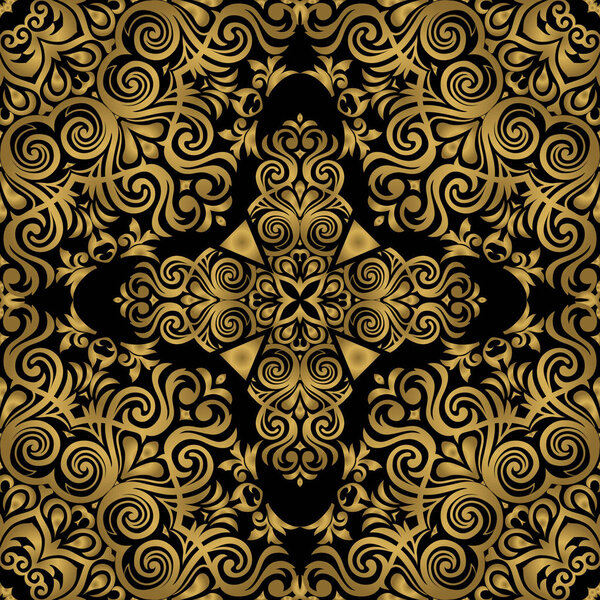 Eastern ornament, seamless pattern