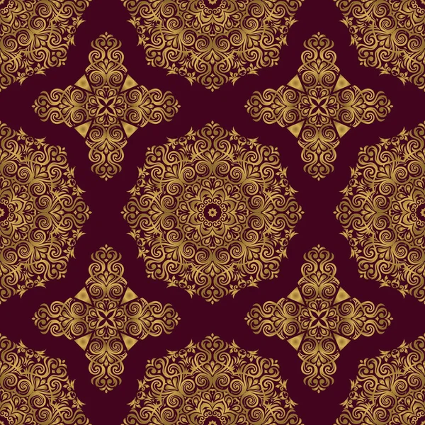 Plantilla ornamental vintage con patrón — Vector de stock