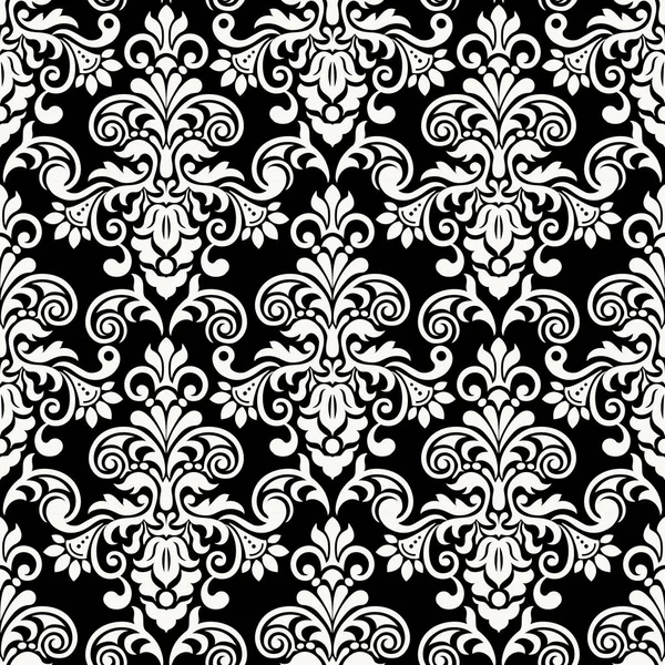 Vector damasco elemento patrón sin costura — Archivo Imágenes Vectoriales