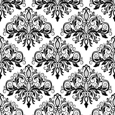 vektör damask seamless modeli öğe