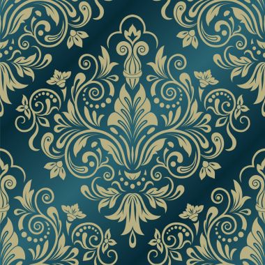 vektör damask seamless modeli öğe