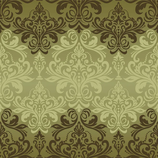 Vector damask seamless pattern background. Classic vintage patte — Stock Vector