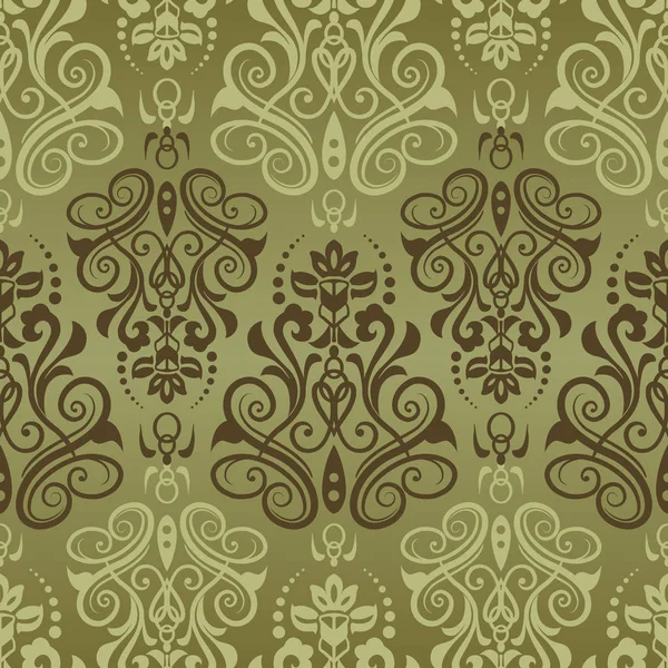 Vektor damask sømløs mønster baggrund. Klassisk vintage patte – Stock-vektor