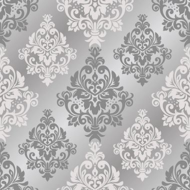 Dikişsiz oryantal desen. Damasko süsleme ile Seamless Modeli