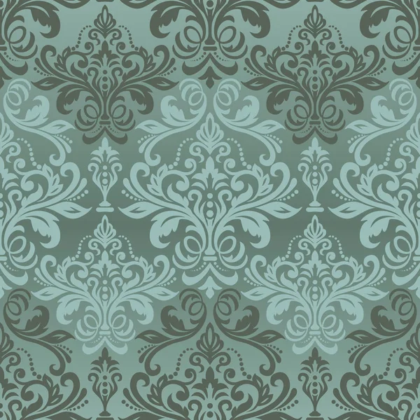 Vector damask seamless pattern background. Classic vintage patte — Stock Vector