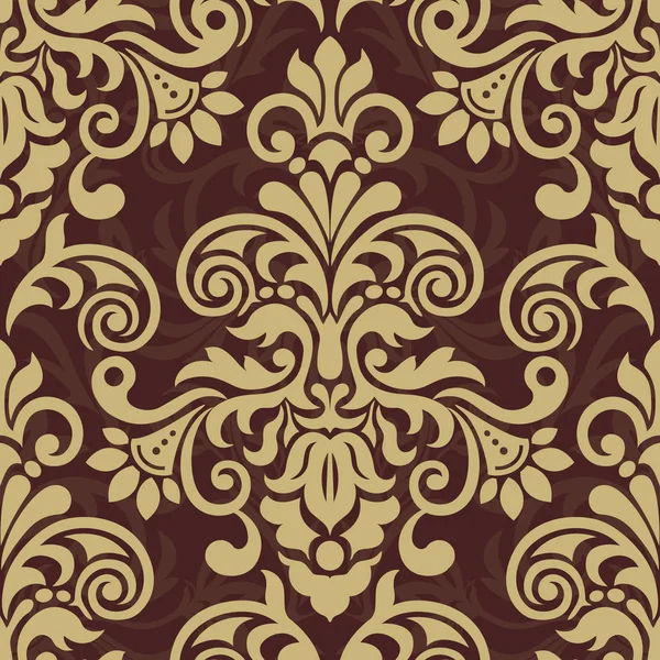 Seamless Vector Baroque Pattern. Damask wallpaper. Seamless patt — Stock Vector