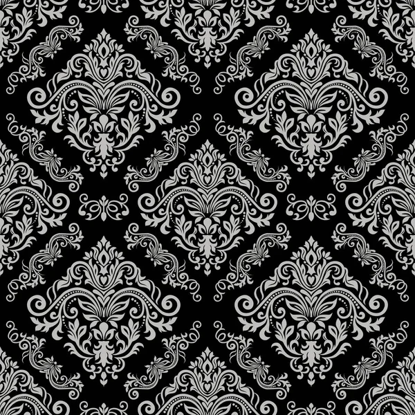 Vector vintage floral sem costura elemento padrão. Damasco de vetor se — Vetor de Stock