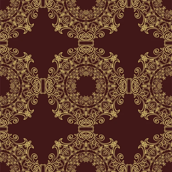 Fond vectoriel sans couture. Modèle ornemental vintage avec tapis — Image vectorielle