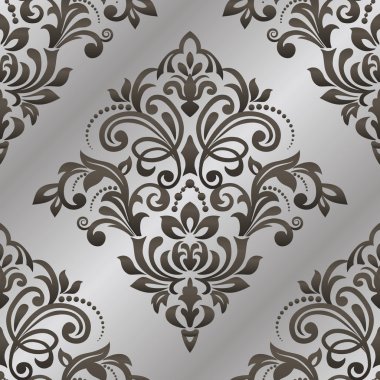 Dikişsiz oryantal desen. Damasko klasik desen. Sorunsuz geri
