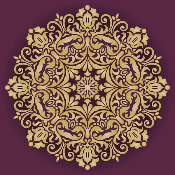 Oryantal vektör desen Arabesk ve çiçek öğeleri