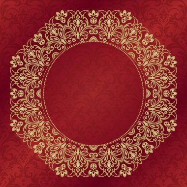 Dantel vektör çizim Davetiyeler ve tebrik kartları için. Vin