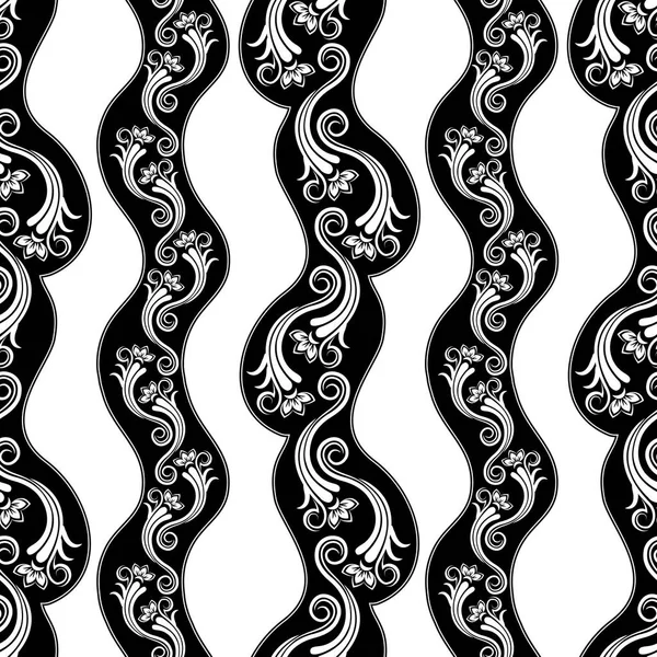 Barok Seamless modeli. Ornamen ile soyut seamless modeli