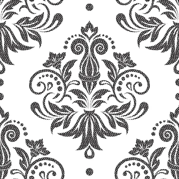 Vector vintage floral elemento de patrón sin costura. Damasco vectorial se — Archivo Imágenes Vectoriales
